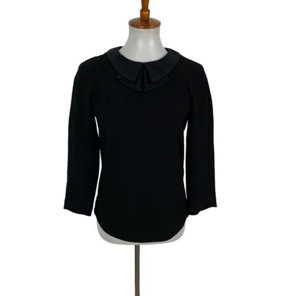 Marcs‎ Top Medium Black Long Sleeve Blouse Minimalist Workwear Classic